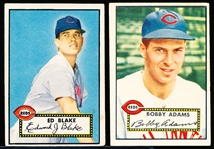 1952 Topps Baseball-2 Diff Cinc. Reds