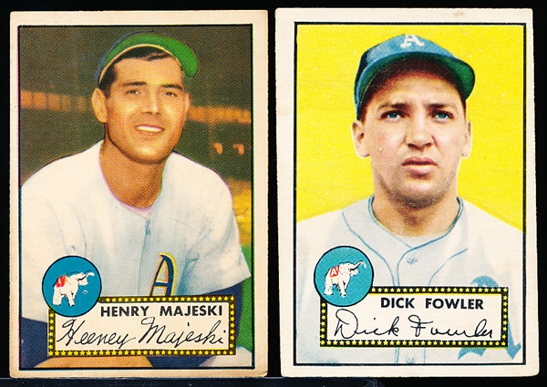 1952 Topps Baseball-2 Diff Philadelphia A’s