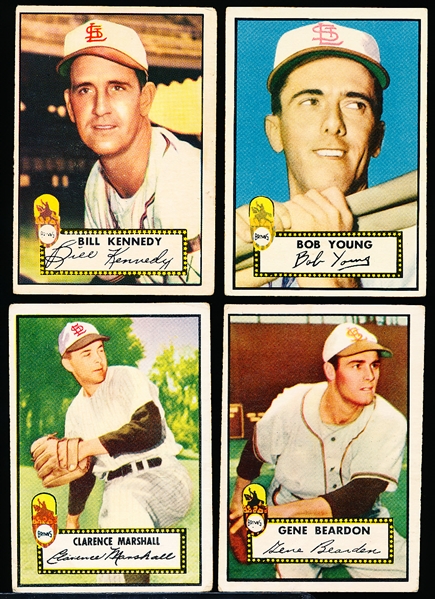 1952 Topps Bb- 4 Diff St. Louis Browns