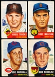 1953 Topps Baseball- 4 Diff