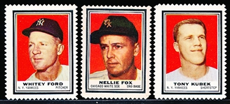 1962 Topps Baseball Stamps- 16 Diff single stamps