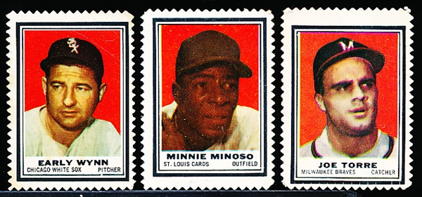 1962 Topps Baseball Stamps- 16 single stamps
