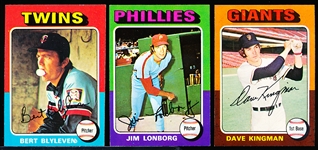1975 Topps Baseball- 30 Diff