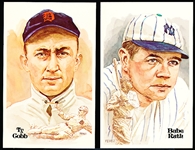 1980 Perez Steele – Baseball Hall of Fame Postcards- Complete First Series Set of 30- In Box as issued- each #7724 of 10,000