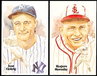 1980 Perez Steele- Baseball Hall of Fame Postcards- 10 Diff First Series Cards- #7725/10000.