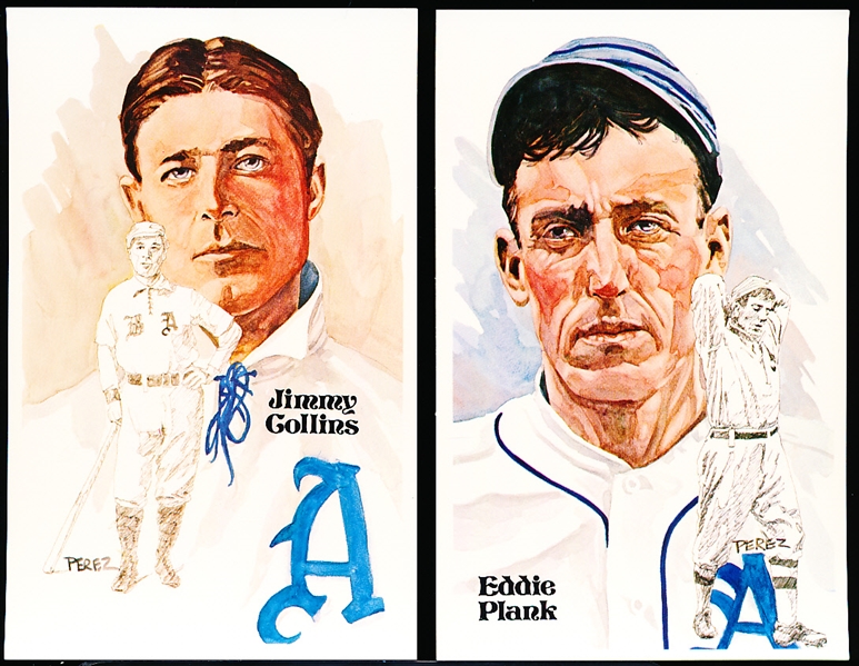 1980 Perez Steele- Baseball Hall of Fame Postcards- Near Complete 2nd Series Set of 28 of 30 – in original box- all #7724/10000