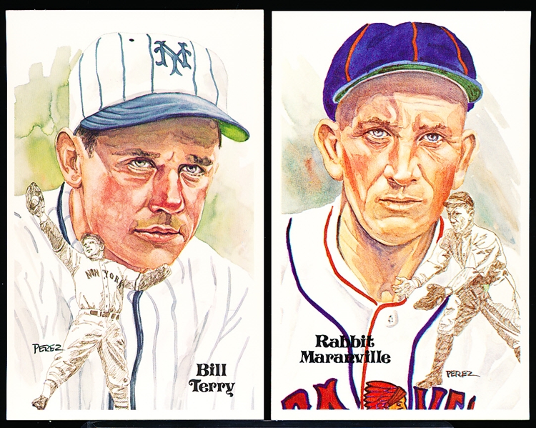 1980 Perez Steele- Baseball Hall of Fame Postcards- 3rd Series Near Set – 28 of 30 – All #7725/10,000 in original box.
