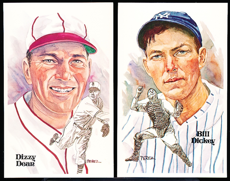 1980 Perez- Steele – Baseball Hall of Fame Postcards- 3rd Series Near Set - 28 of 30- All #7724/10,000 in original box. 