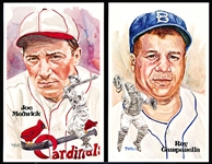 1981 Perez-Steele- Baseball Hall of Fame Postcards-  4th Series Near Set – 28 of 30 – All #7725/10,000 in original box. 