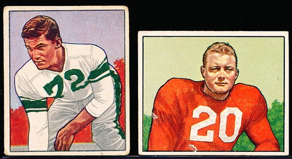 1950 Bowman Fb – 2 Diff Cards