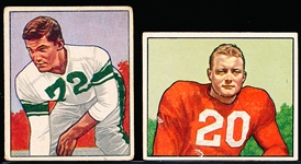 1950 Bowman Fb – 2 Diff Cards