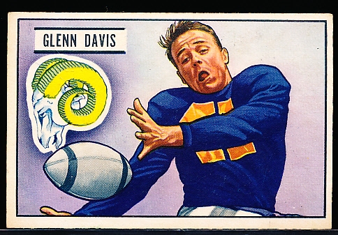 1951 Bowman Fb - #42 Glenn Davis, Rams