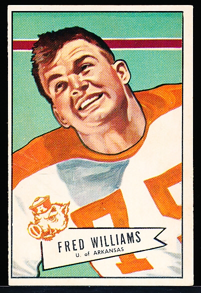 1952 Bowman Fb Large- #121 Fred Williams, Bears