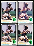 1973 Topps Bb- #50 Roberto Clemente, Pirates- 4 cards