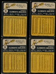 1973 Topps Bb- #50 Roberto Clemente, Pirates- 4 cards