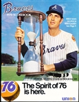 1970 San Francisco Giants @ Atlanta Braves MLB Program- Hoyt Wilhelm Cover