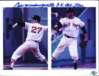 Autographed Bill Monbouquette Boston Red Sox MLB Color 8 ½” x 11” Dual Photo Picture