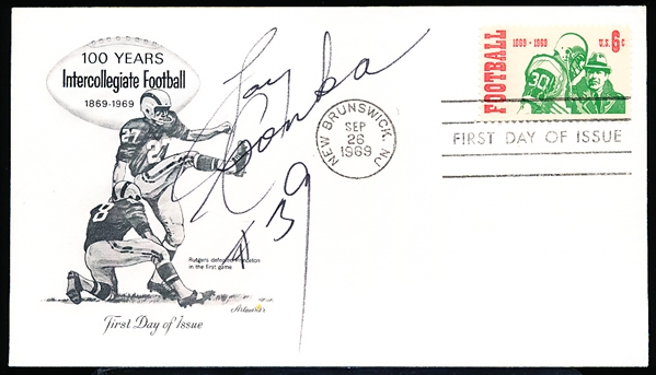 Autographed Artmaster September 26, 1969 Cachet 1st Day of Issue Envelope- Signed by Larry Csonka