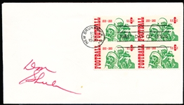 Autographed September 26, 1969 1st Day of Issue Envelope- 100th Anniversary of Intercollegiate Football- Signed by Don Shula