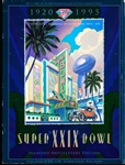 January 29. 1995 Super Bowl XXIX NFL Program- San Francisco 49ers vs. San Diego Chargers