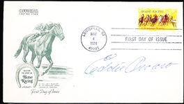 Autographed May 4, 1974 Artmaster Horse Racing First Day of Issue Cachet- 100th Kentucky Derby- Signed by Eddie Arcaro