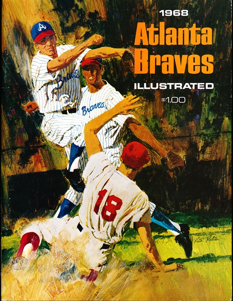 1968 Atlanta Braves MLB Yearbook