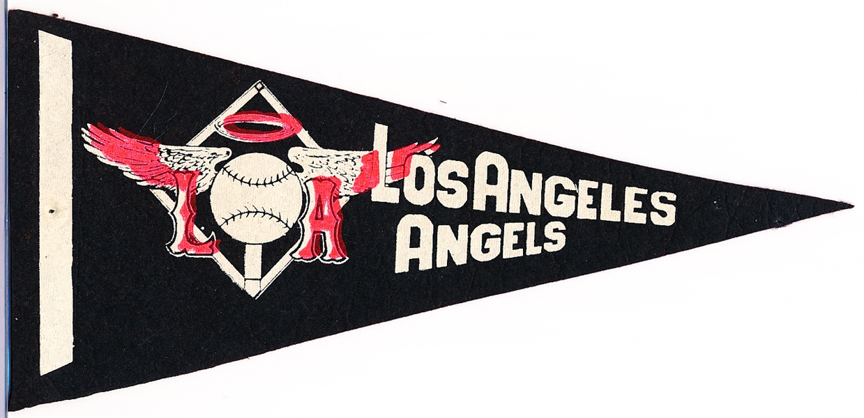 1960’s Los Angeles Angels MLB Small 4 ¼” x 8 ¾” Pennant
