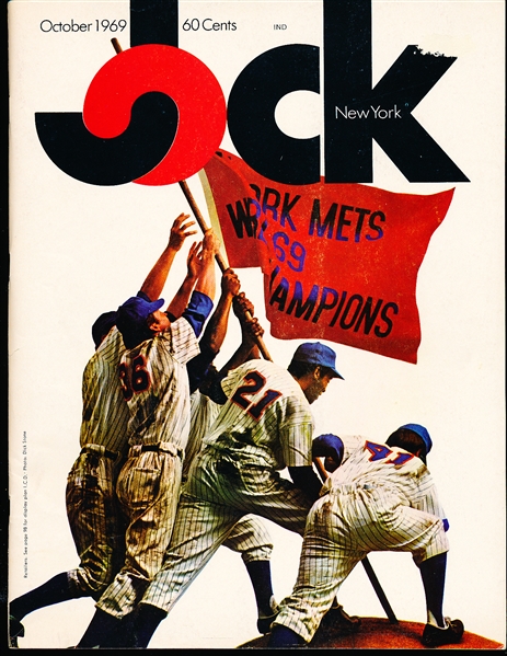 October 1969 Jock Magazine- New York Mets Champs Cover