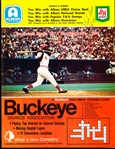 Autographed 1974 Atlanta Braves @ Cincinnati Reds Scorebook- Signed by Hank Aaron with “#714” Inscription- Beckett Authenticated
