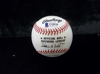 Autographed Ken Burns (Film Director) Official NL MLB Bsbl.- Beckett Authenticated