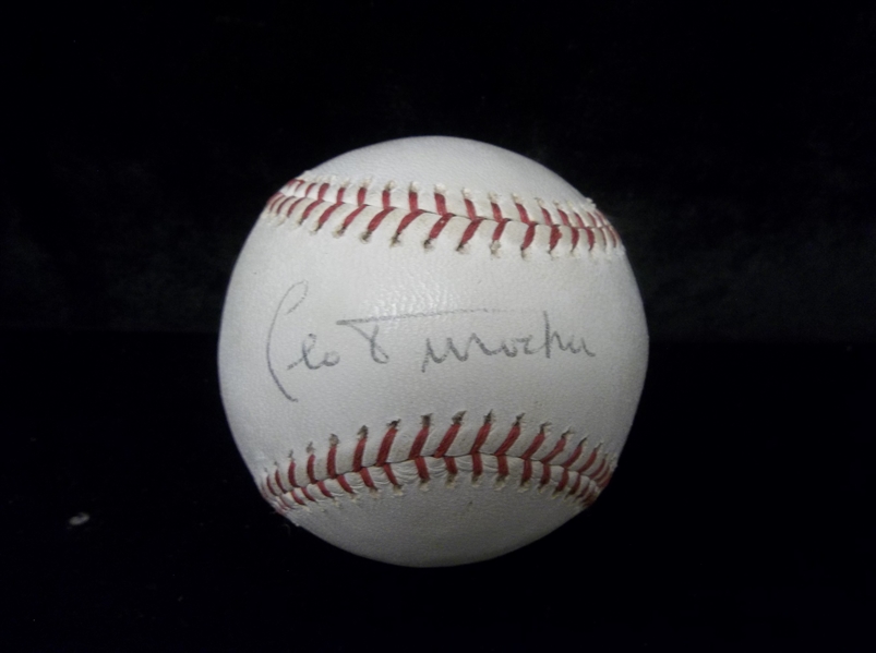 Autographed Leo Durocher Westclox Teammate Unofficial Bsbl.- Beckett Authenticated