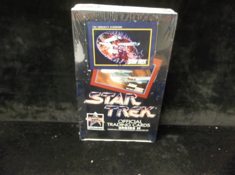 1991 Impel “Star Trek” Non-Sports Wax Box- 1 Unopened Series Two Wax Box