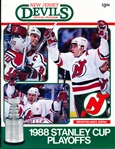 1988 Stanley Cup NHL Playoff Program- Washington Capitals @ New Jersey Devils