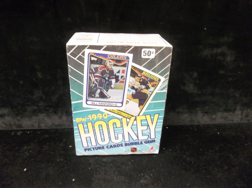 1990-91 Topps Hockey- 1 Unopened Wax Box