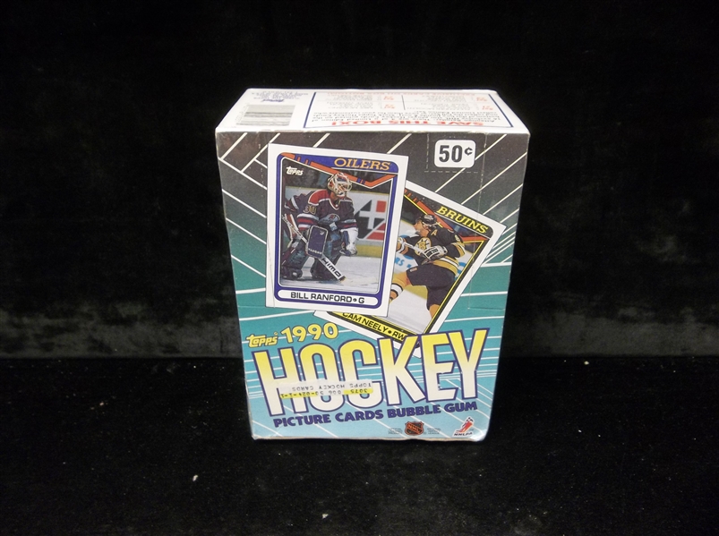 1990-91 Topps Hockey- 1 Unopened Wax Box