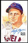 Autographed 1981 Perez-Steele BB HOF Postcard #133 Early Wynn