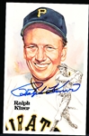 Autographed 1981 Perez-Steele BB HOF Postcard #151 Ralph Kiner