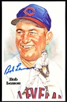 Autographed 1981 Perez-Steele BB HOF Postcard #155 Bob Lemon