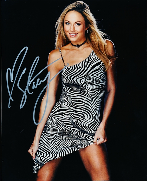 Autographed Stacy Keibler WWE/WWF Wrestling Manager Color 8” x 10” Photo