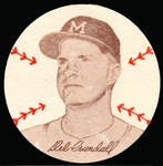 1954 Preferred Products- Milwaukee Braves Patch- Del Crandall