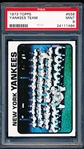 1973 Topps Baseball- #556 Yankees Team- PSA Mint 9