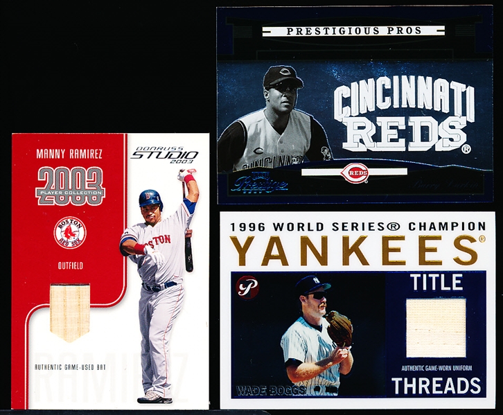 Three Baseball Bat/Insert Cards