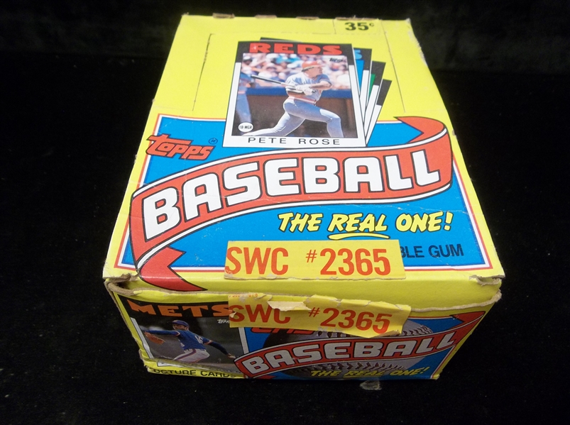 1986 Topps Baseball- 31 Unopened Wax Packs in Original Display Box