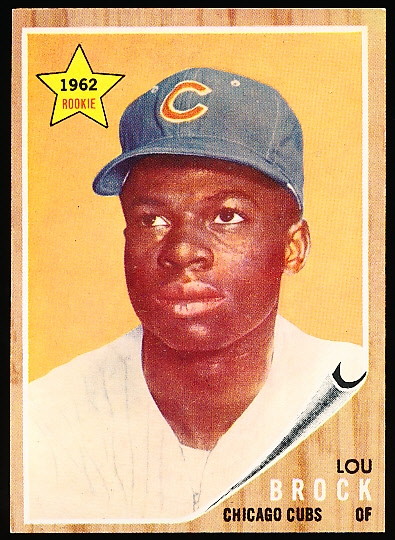 1962 Topps Baseball- #387 Lou Brock Rookie Card!