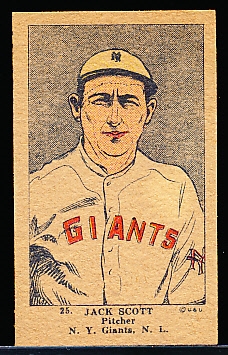 1923 W515-1 - #25 Jack Scott, Giants