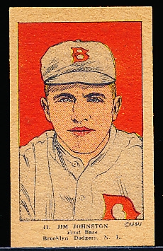 1923 W515-1 - #41 Jim Johnston, Brooklyn Dodgers