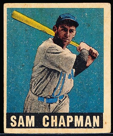 1948/49 Leaf Baseball- #26 Sam Chapman, Philadelphia A’s