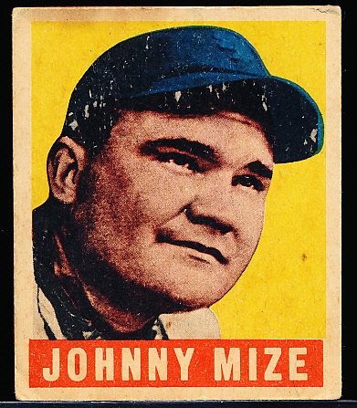 1948/49 Leaf Baseball- #46 Johnny Mize, Giants