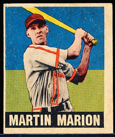 1948/49 Leaf Baseball- #97 Marty Marion, Cardinals