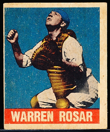 1948/49 Leaf Baseball- #128 Warren Rosar, A’s
